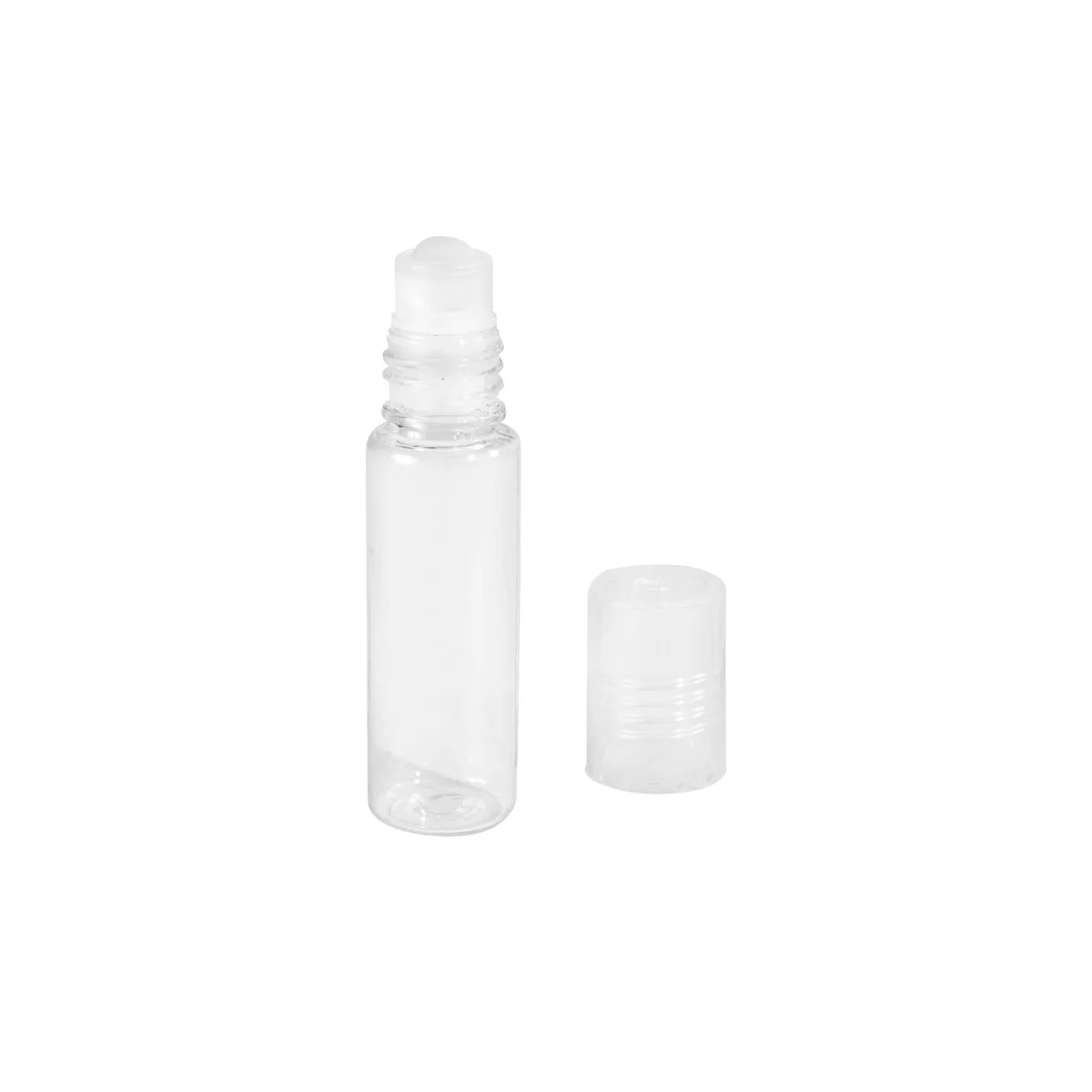 Envase Roll-ON PET U-1 5ML Tapa Transparente