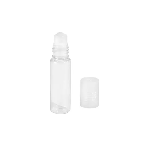 Envase Roll-ON PET U-1 5ML Tapa Transparente